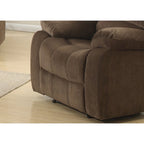Ensemble de salon inclinable brun 3 pièces Shademill