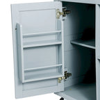 Îlot de cuisine en MDF de 53 po de largeur avec comptoir et armoire de rangement