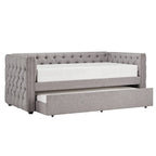 Lit de repos capitonné Knightsbridge Twin Tufted Nailhead par iNSPIRE Q Artisan