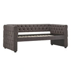 Lit de repos capitonné Knightsbridge Twin Tufted Nailhead par iNSPIRE Q Artisan