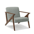 Fauteuil d'appoint rembourré à ossature bois