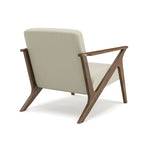 Fauteuil d'appoint rembourré à ossature bois