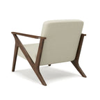 Fauteuil d'appoint rembourré à ossature bois