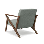 Fauteuil d'appoint rembourré à ossature bois