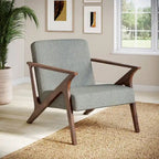 Fauteuil d'appoint rembourré à ossature bois