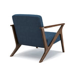 Fauteuil d'appoint rembourré à ossature bois