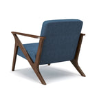 Fauteuil d'appoint rembourré à ossature bois