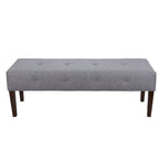 Banc d'intérieur rembourré touffeté Lauren Transitional pour salon