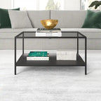 Table basse Sivil 32 carrée avec étagère
