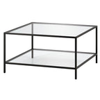 Table basse Sivil 32 carrée avec étagère