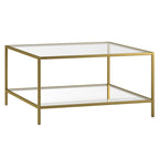 Table basse Sivil 32 carrée avec étagère
