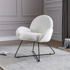 Corvus Rowen Modern Fleece Upholstered Accent Chair with Arm