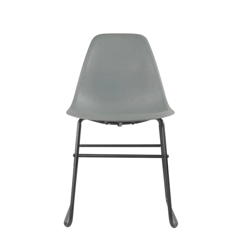 Chaises de salle à manger sans accoudoirs modernes avec pieds en fer (Lot de 2)