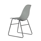Chaises de salle à manger sans accoudoirs modernes avec pieds en fer (Lot de 2)