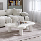 Cloud Coffee Table, Irregular Modern Coffee Table Decor with 4 Legs