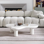 Table basse nuage, décor de table basse moderne irrégulière avec 4 pieds
