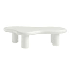 Table basse nuage, décor de table basse moderne irrégulière avec 4 pieds