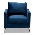 Fauteuil en velours Silver Orchid Bryson Glam