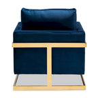 Fauteuil en velours Silver Orchid Bryson Glam