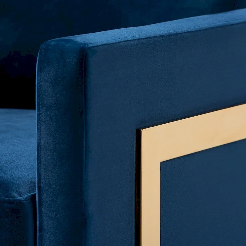 Fauteuil en velours Silver Orchid Bryson Glam