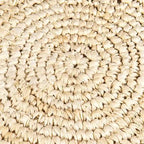 Table d'appoint en raphia naturel tissé à la main par