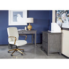 Bureau Hillsboro finition gris patiné