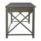 Bureau Hillsboro finition gris patiné