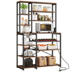 Moasis 40, support de micro-ondes de cuisine, étagère de boulanger, station de café, étagères de rangement pour le vin et utilitaires.
