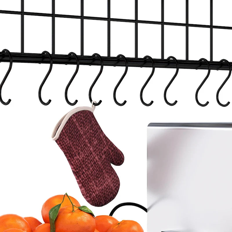 Étagère de cuisine Moasis à 5 niveaux avec prises de courant et ports USB, support de micro-ondes avec porte et étagères