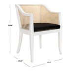 Chaise de salle à manger en rotin Velva - 23.8 x 23.2 x 32.1 - 24Wx23Dx32H