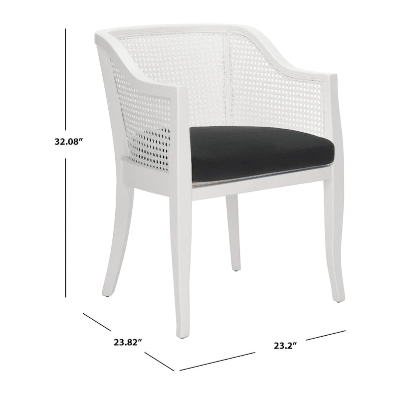 Chaise de salle à manger en rotin Velva - 23.8 x 23.2 x 32.1 - 24Wx23Dx32H