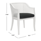 Chaise de salle à manger en rotin Velva - 23.8 x 23.2 x 32.1 - 24Wx23Dx32H