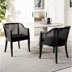Chaise de salle à manger en rotin Velva - 23.8 x 23.2 x 32.1 - 24Wx23Dx32H