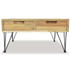 vidaXL Table basse 80x80x40 cm teck massif
