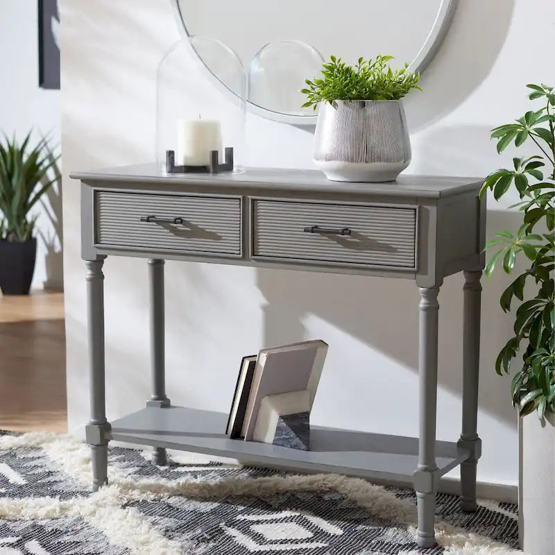 Console Sinda 2 tiroirs - 35.5 l x 13 P x 29.5 H - 36La x 13P x 30H