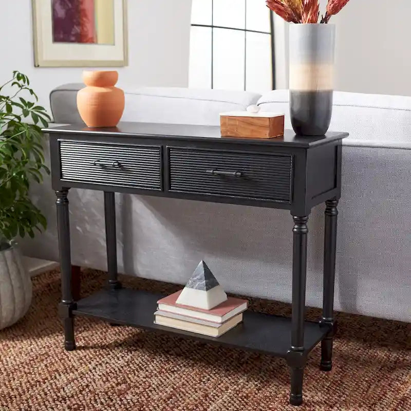 Console Sinda 2 tiroirs - 35.5 l x 13 P x 29.5 H - 36La x 13P x 30H