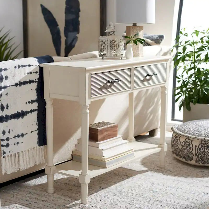 Console Sinda 2 tiroirs - 35.5 l x 13 P x 29.5 H - 36La x 13P x 30H