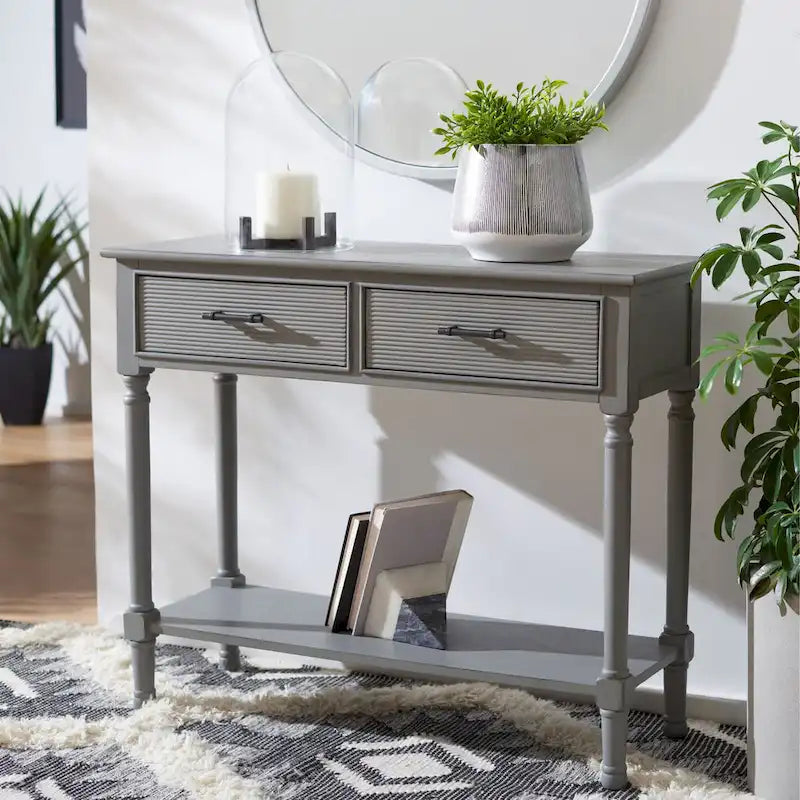 Console Sinda 2 tiroirs - 35.5 l x 13 P x 29.5 H - 36La x 13P x 30H