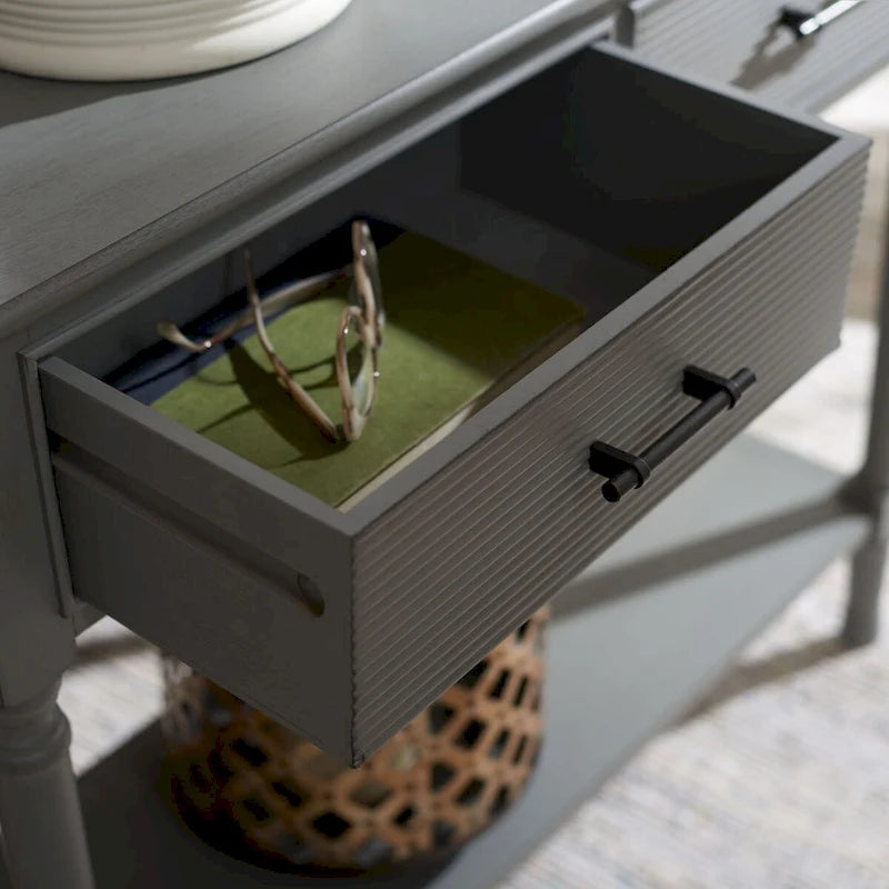 Console Sinda 2 tiroirs - 35.5 l x 13 P x 29.5 H - 36La x 13P x 30H