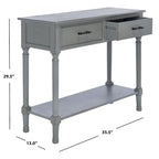Console Sinda 2 tiroirs - 35.5 l x 13 P x 29.5 H - 36La x 13P x 30H