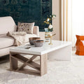 SAFAVIEH Shelva Scandinavian Side Storage Lacquer Coffee Table - 47.3 x 23.5 x 15 - 47Wx24Dx15H