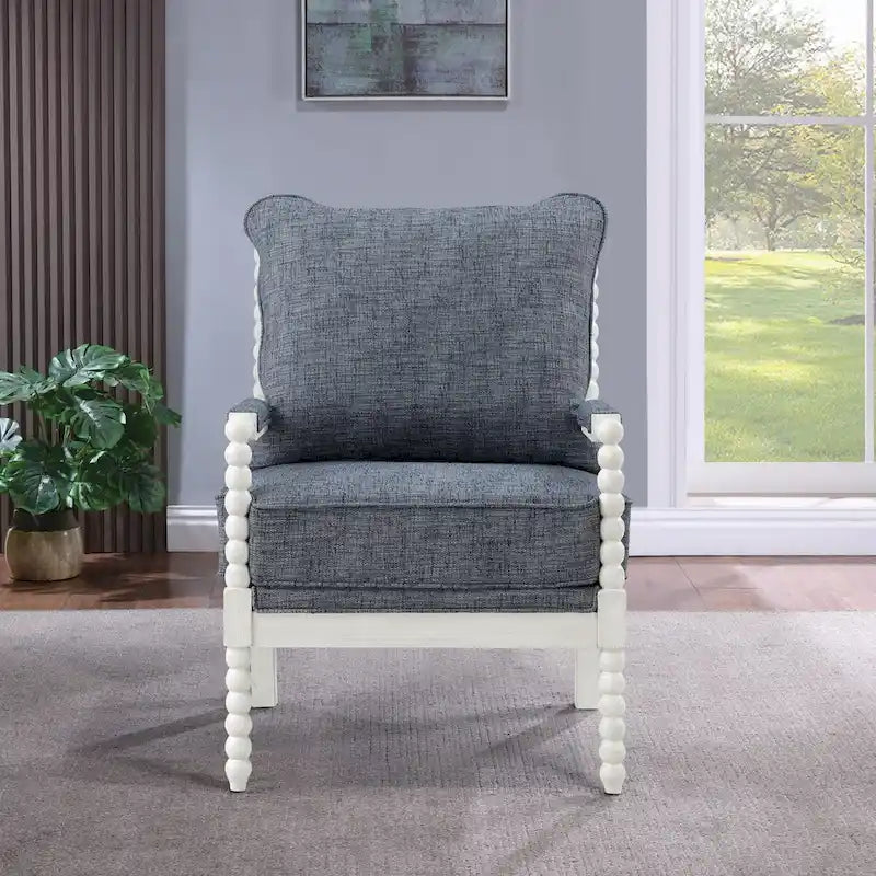 Fauteuil d'appoint à fuseaux Indigo, une place