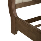 Ensemble de chambre à coucher Americana Farmhouse comprenant un lit traîneau, une commode, un miroir et une table de chevet