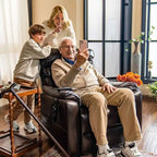Fauteuil inclinable FlexiSpot Power Lift avec massage à double moteur, chauffage et appuie-tête réglable pour personnes âgées