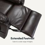 Fauteuil inclinable FlexiSpot Power Lift avec massage à double moteur, chauffage et appuie-tête réglable pour personnes âgées