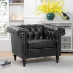 Fauteuils de salon en cuir PU