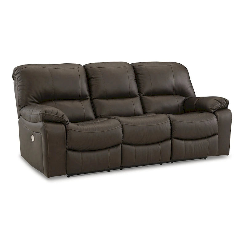Canapé inclinable motorisé Leesworth marron - 88 larg. x 41 prof. x 41 haut.