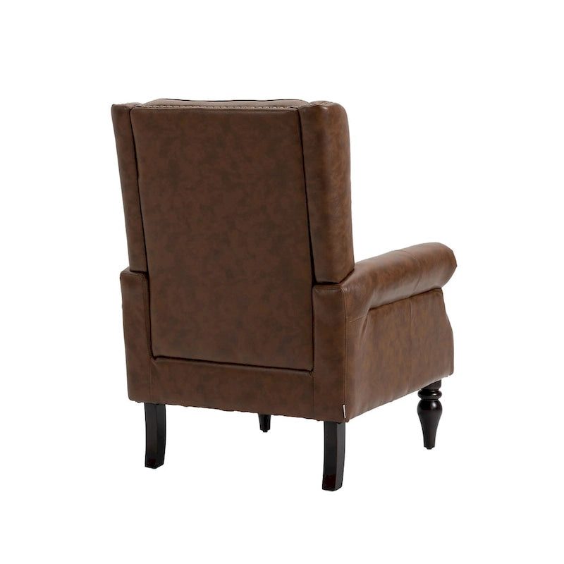 Fauteuil à accoudoirs en bois, fauteuil d'appoint moderne pour salon