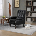 Fauteuil à accoudoirs en bois, fauteuil d'appoint moderne pour salon
