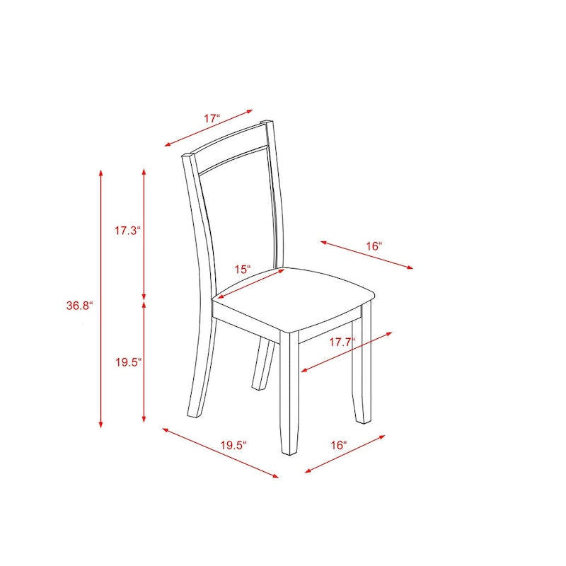 East West Furniture – Ensemble de salle à manger : une table à manger rectangulaire et des chaises Parson en tissu de lin crème, blanc lin (options de pièces)